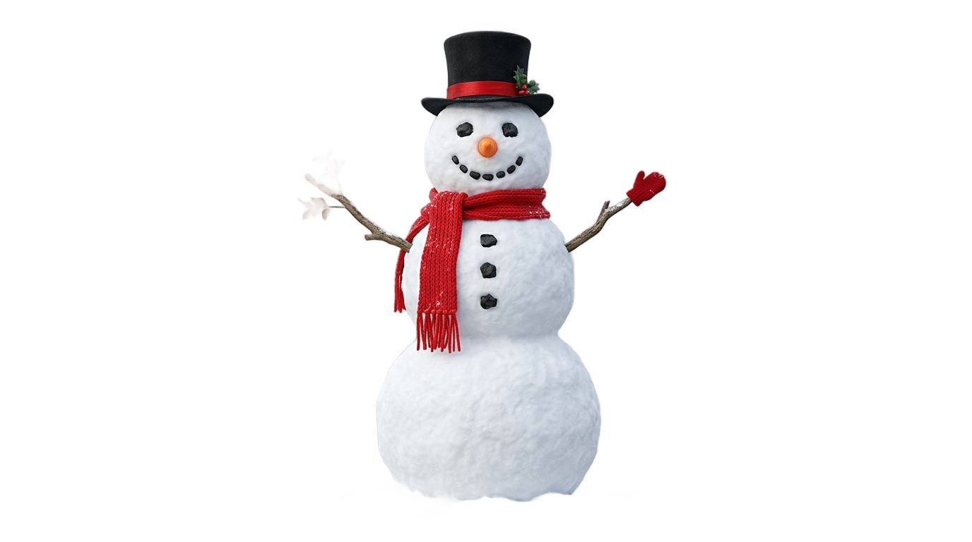 christmas snowman clipart png PNG transparent background