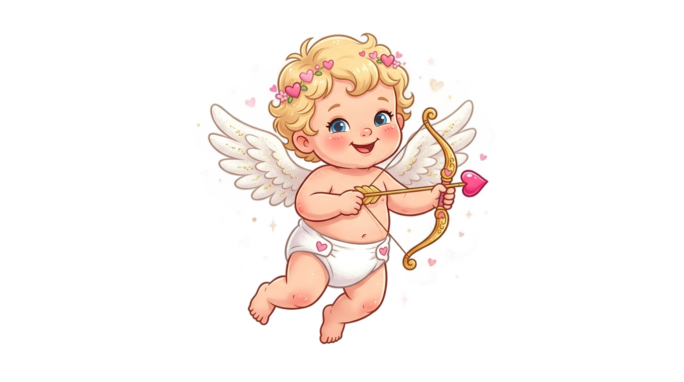 cupid cartoon png PNG transparent background