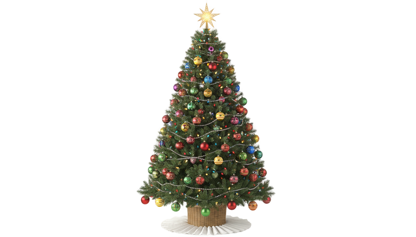 christmas tree clip art png PNG transparent background