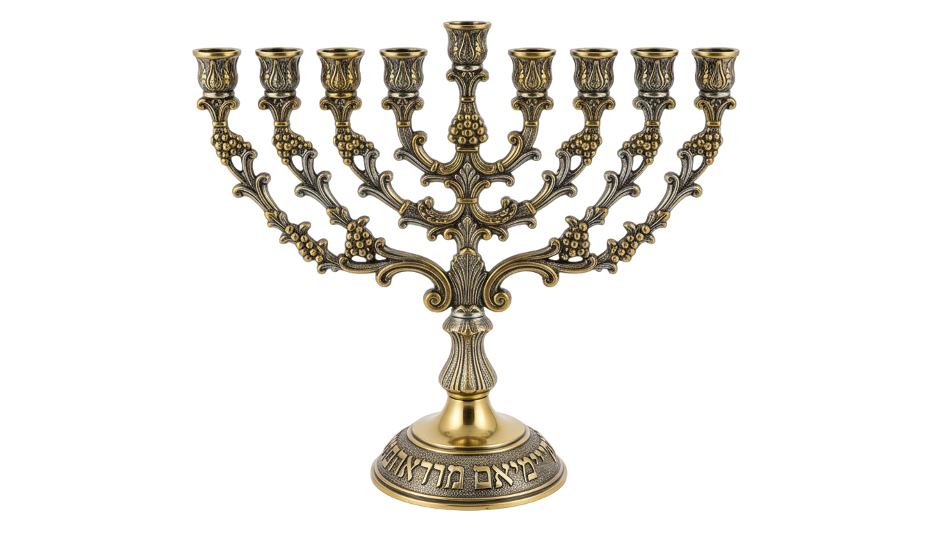 hanukkah menorah png PNG transparent background