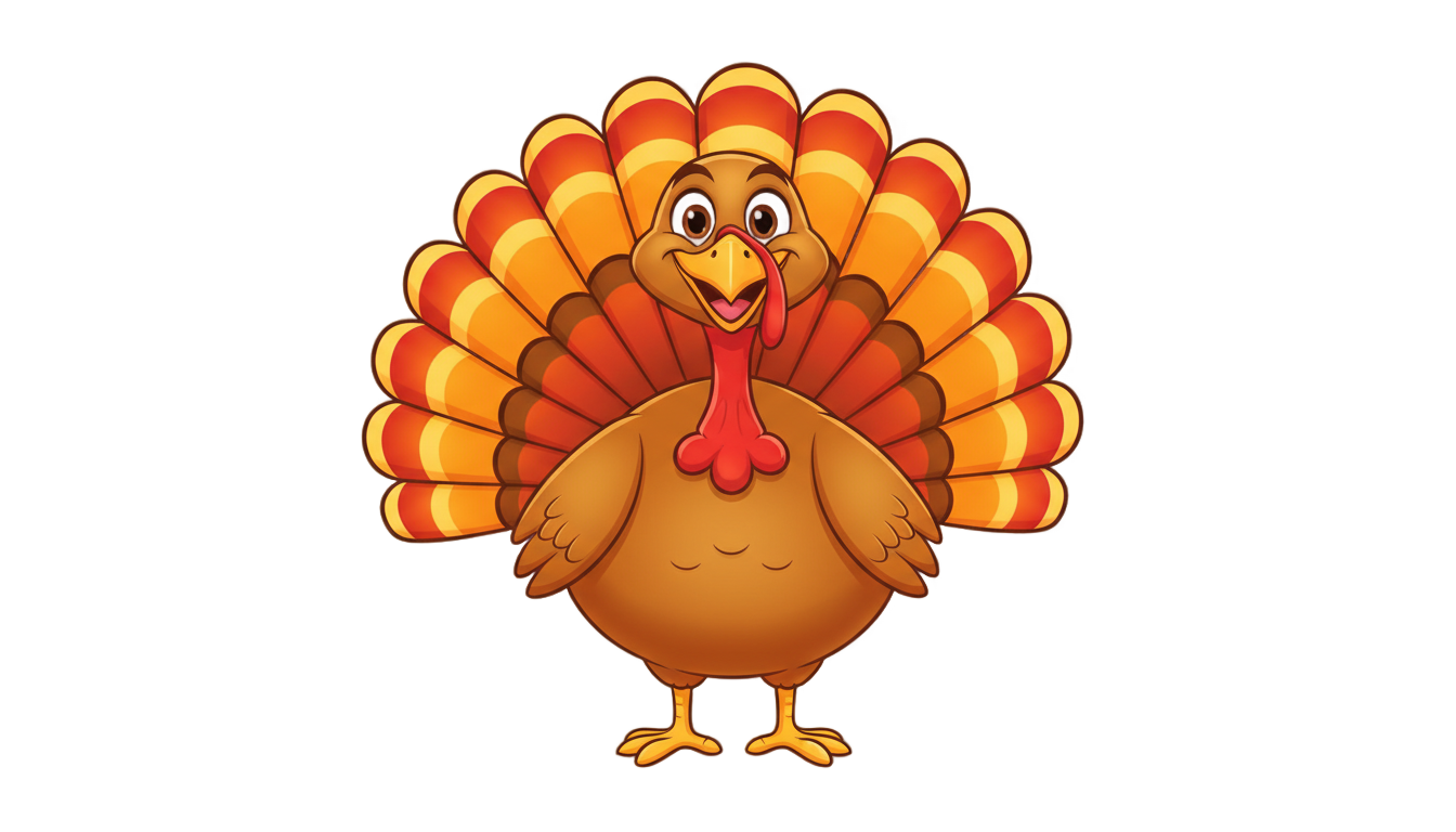 cartoon turkey png PNG transparent background