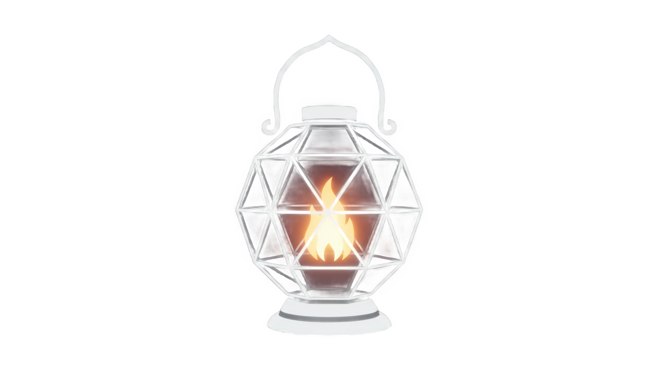 white lantern logo png PNG transparent background