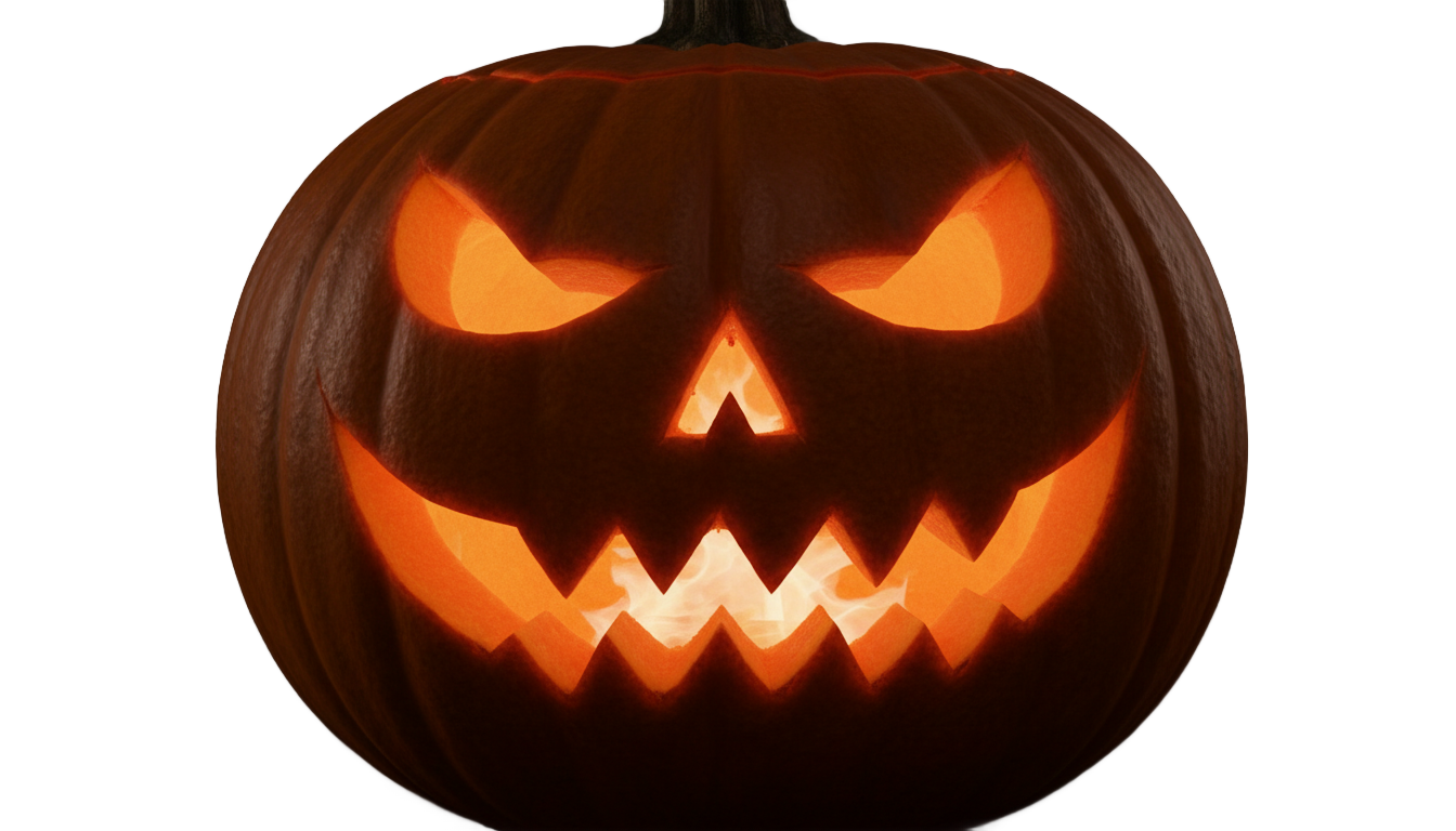 halloween pumpkin face png PNG transparent background