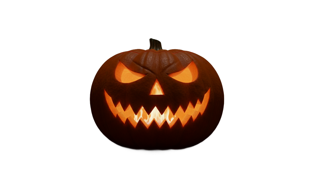 jack-o lantern face png PNG transparent background