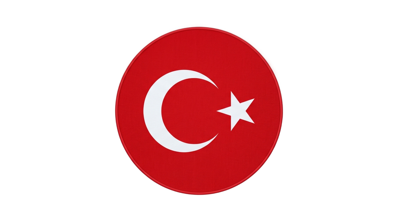 turkey round flag png PNG transparent background