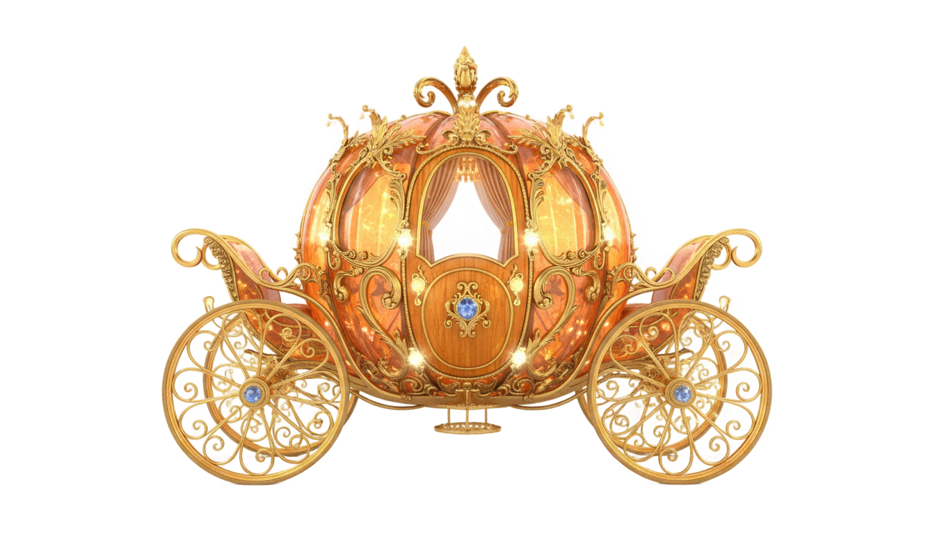 cinderella pumpkin carriage png PNG transparent background