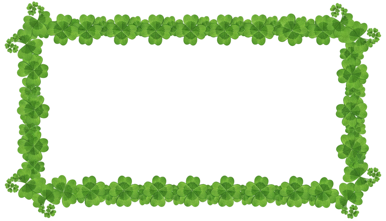 shamrock border png PNG transparent background