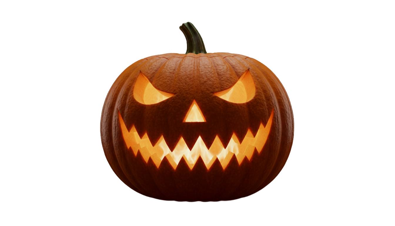 jack-o lantern face png PNG transparent background