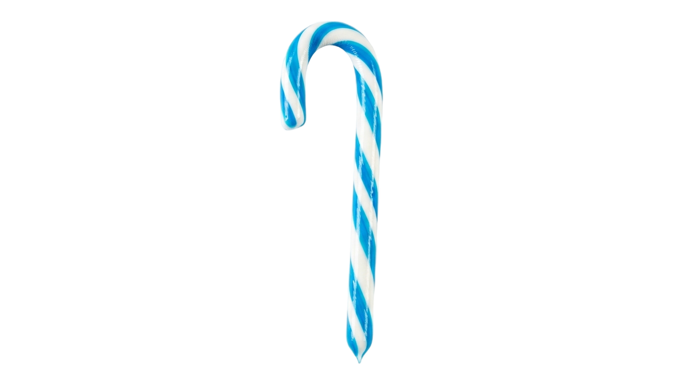 blue candy cane png PNG transparent background