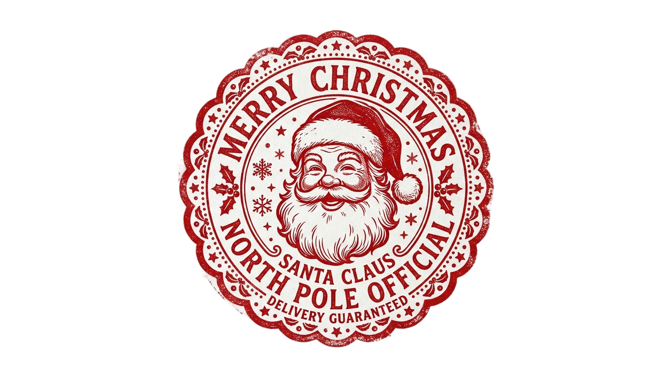 sello de santa claus png PNG transparent background
