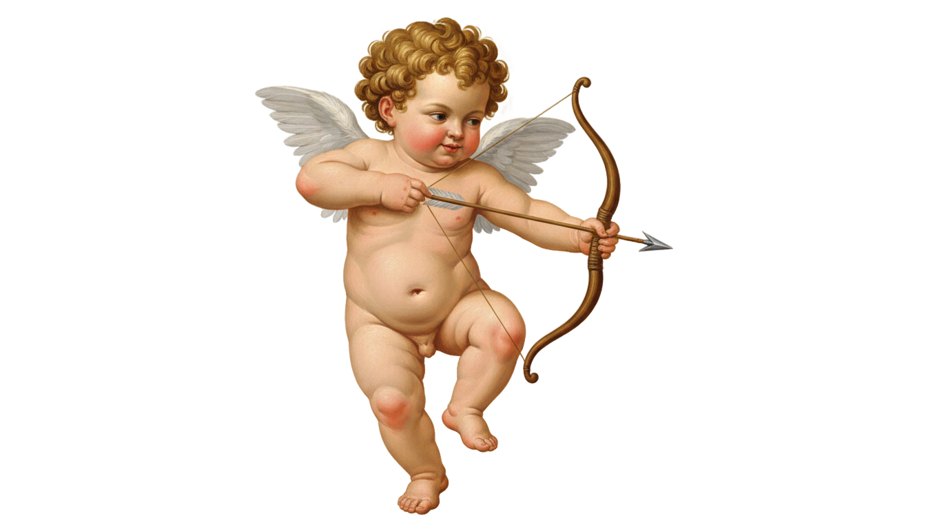 vintage cupid png PNG transparent background