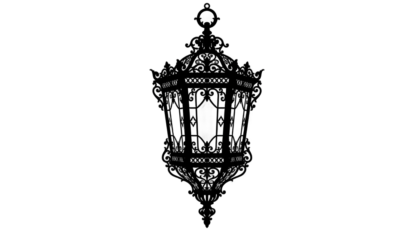 lantern silhouette png PNG transparent background