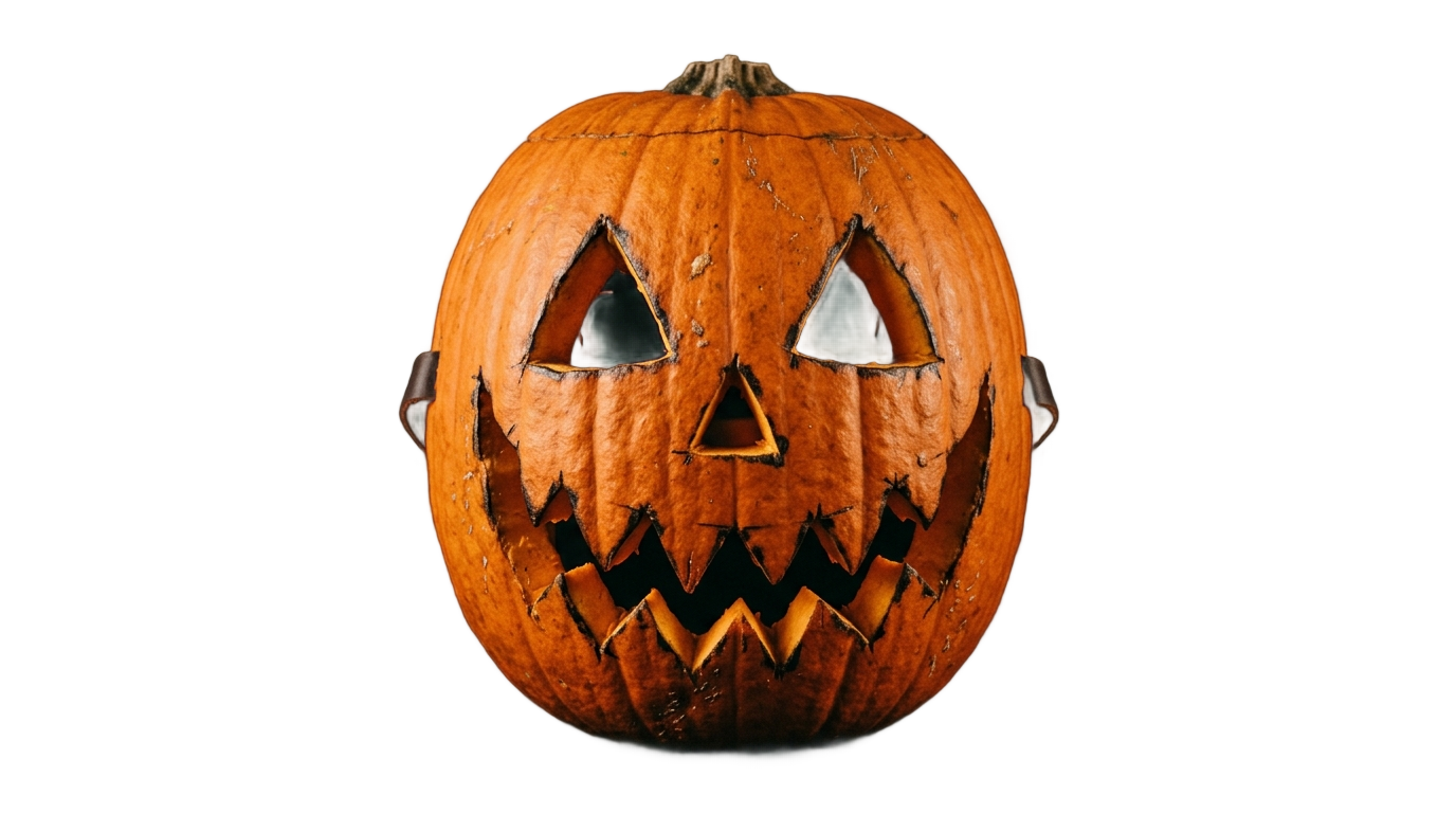 halloween pumpkin mask png PNG transparent background