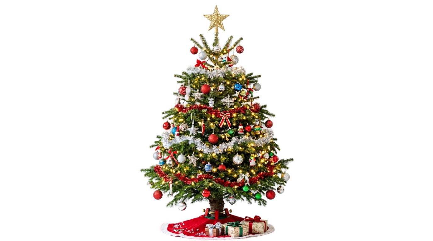 christmas tree overlay png PNG transparent background