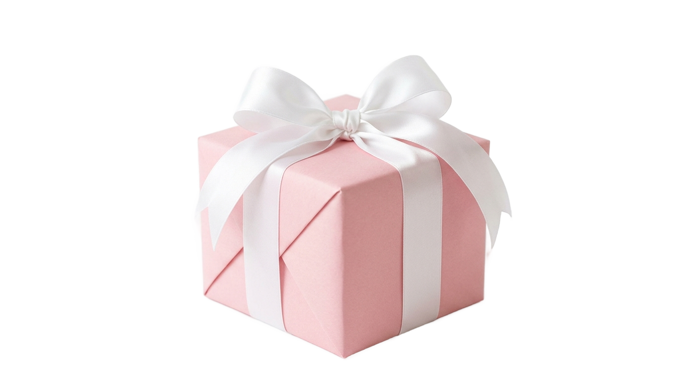 pink gift box png PNG transparent background