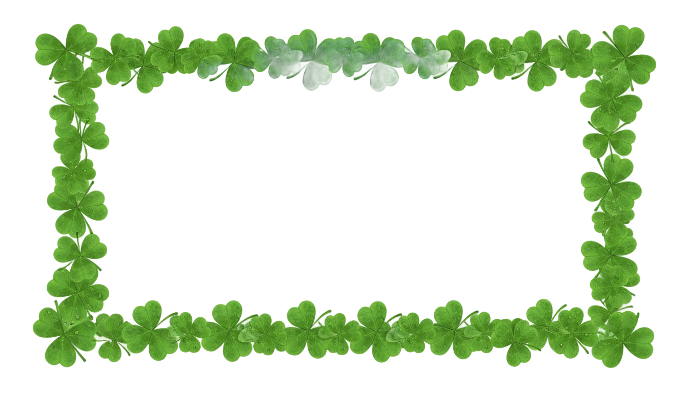 shamrock border png PNG transparent background