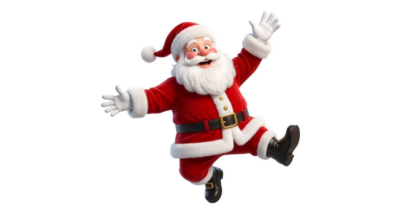 santa claus png animado PNG transparent background