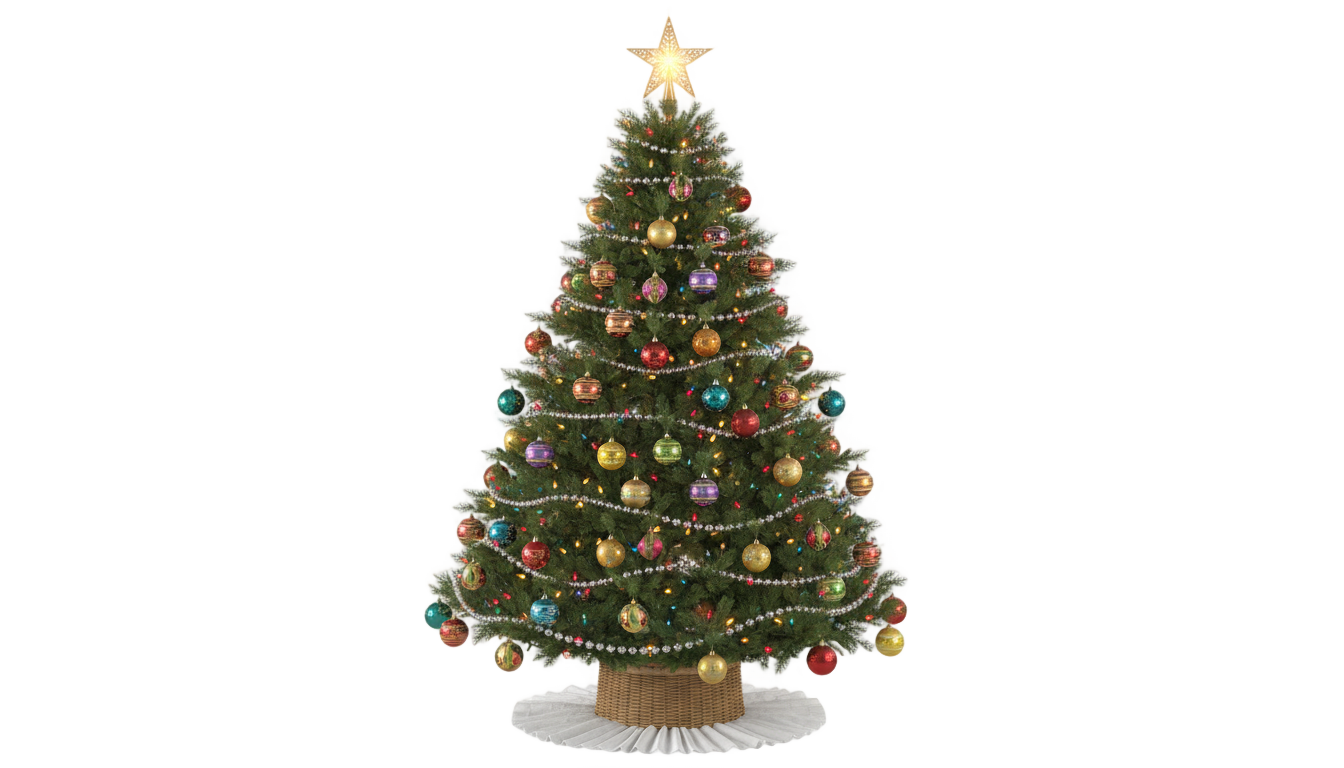 christmas tree clip art png PNG transparent background