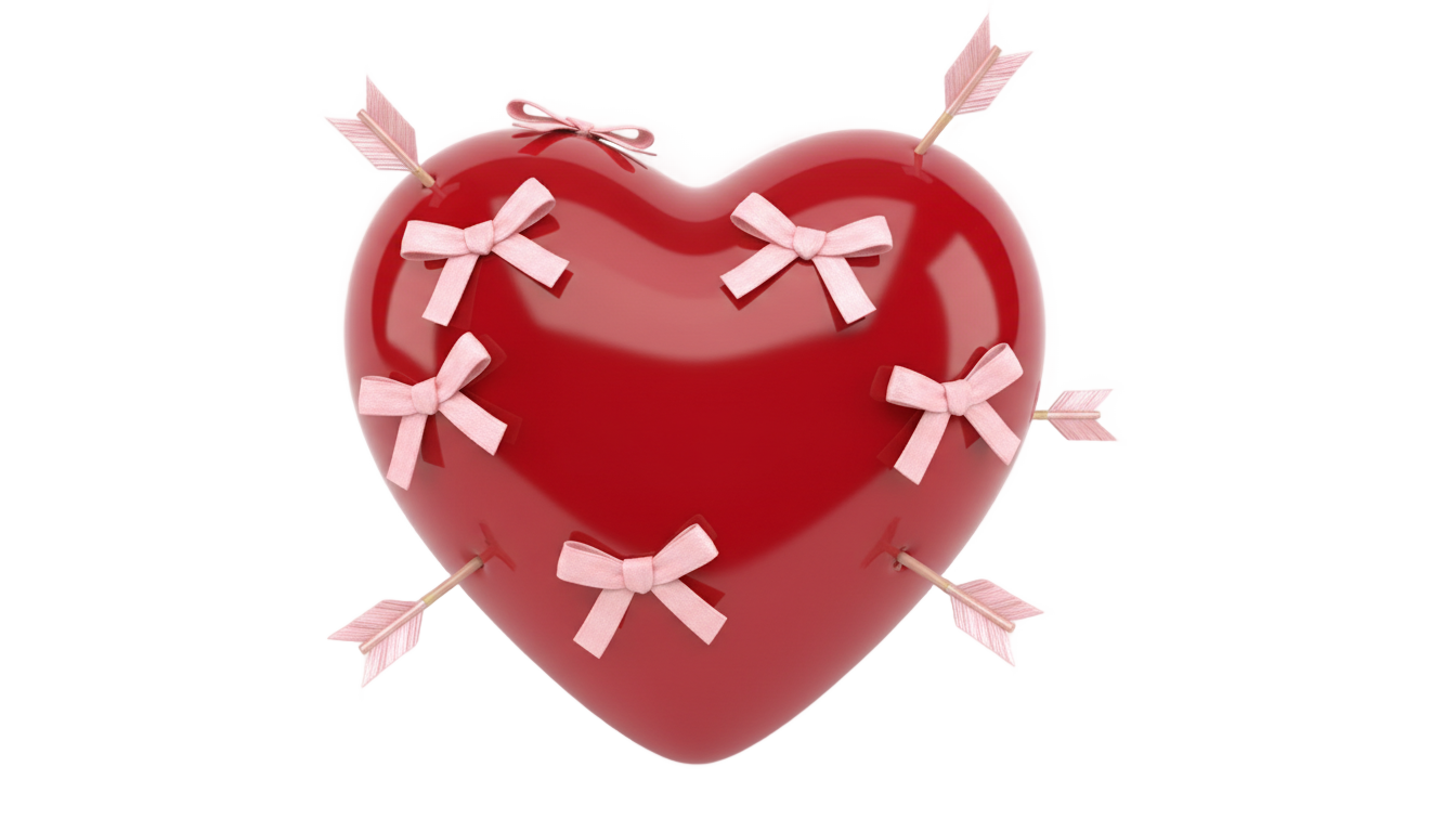 valentine day heart png PNG transparent background