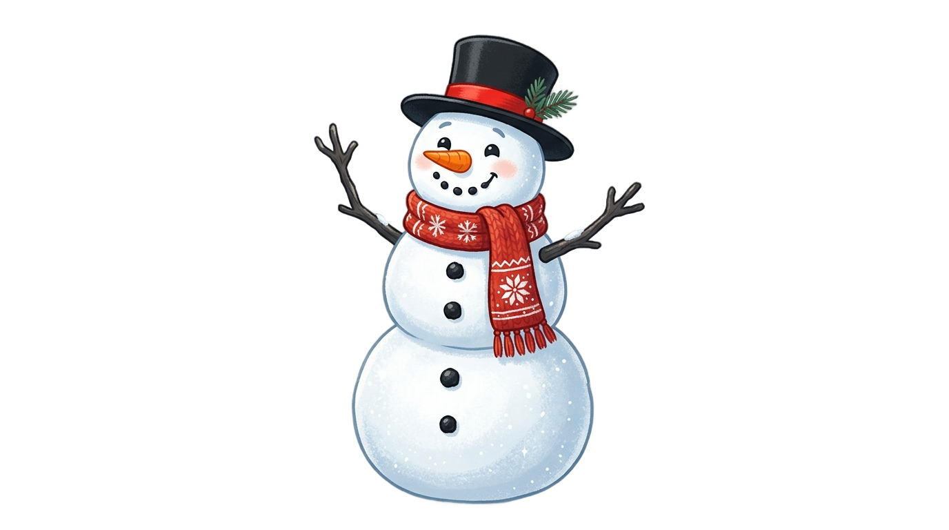 animated snowman png PNG transparent background