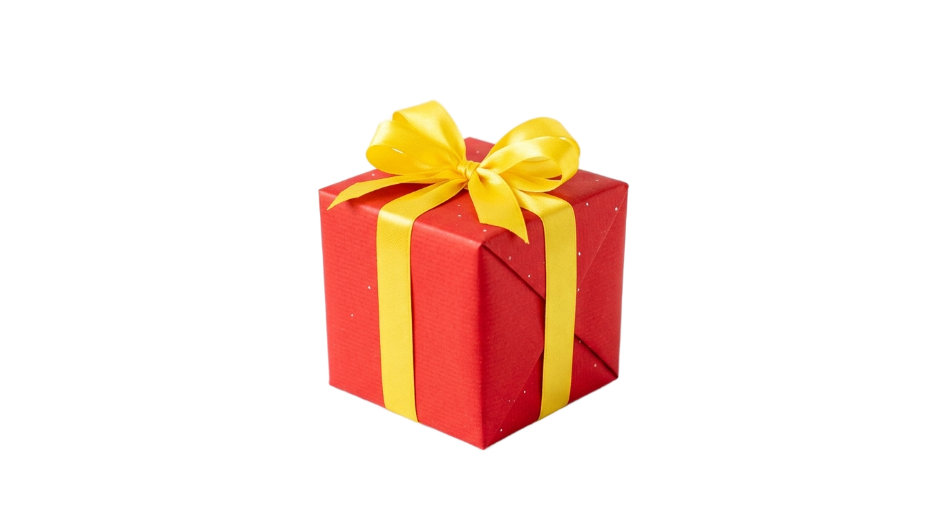 gift box emoji png PNG transparent background