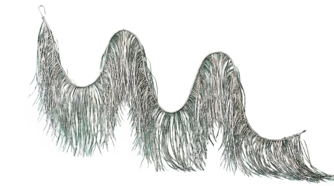 christmas tree tinsel png PNG transparent background