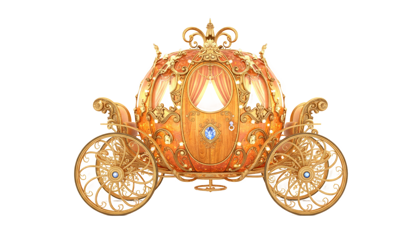 cinderella pumpkin carriage png PNG transparent background