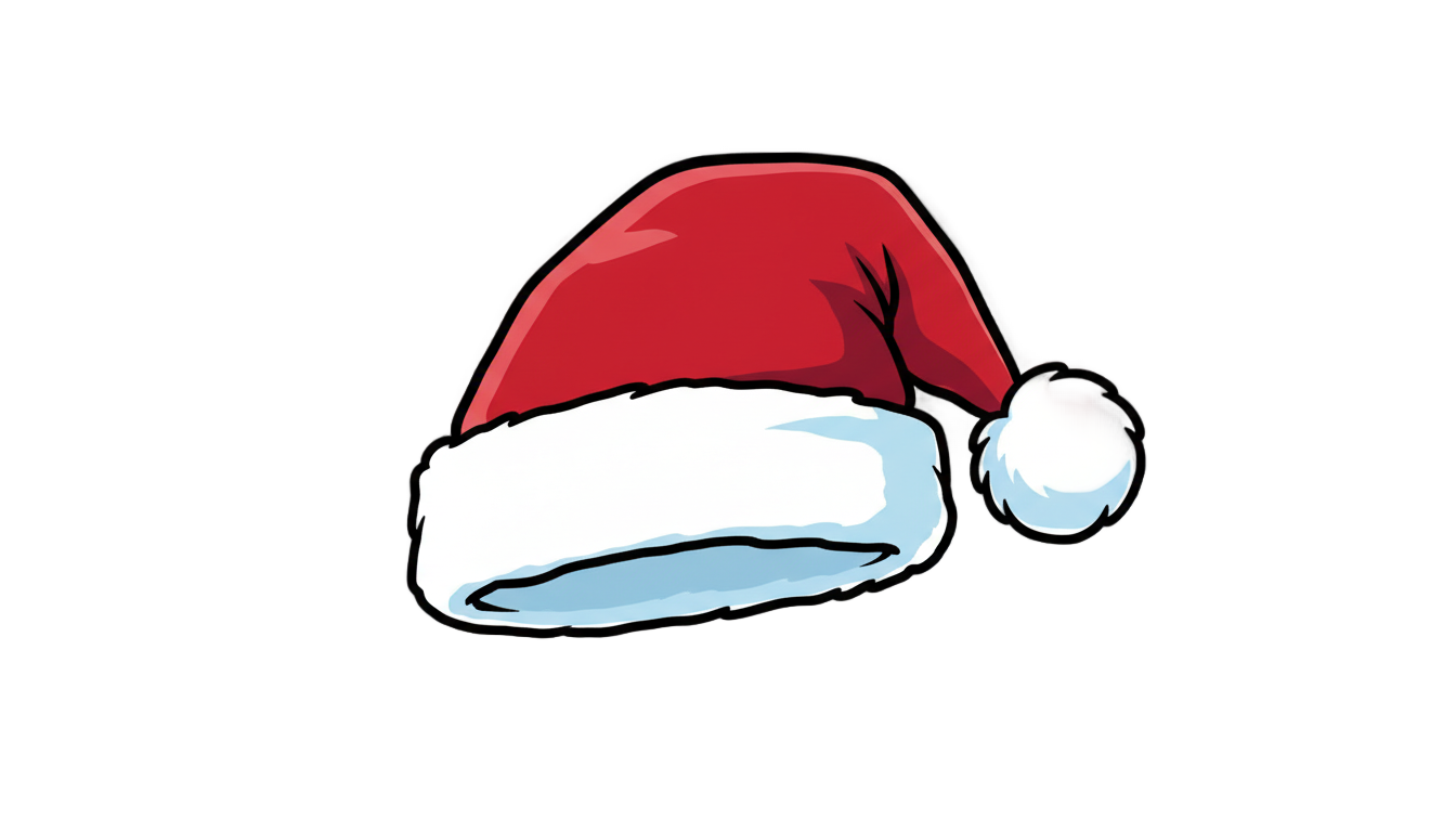 anime santa hat png PNG transparent background