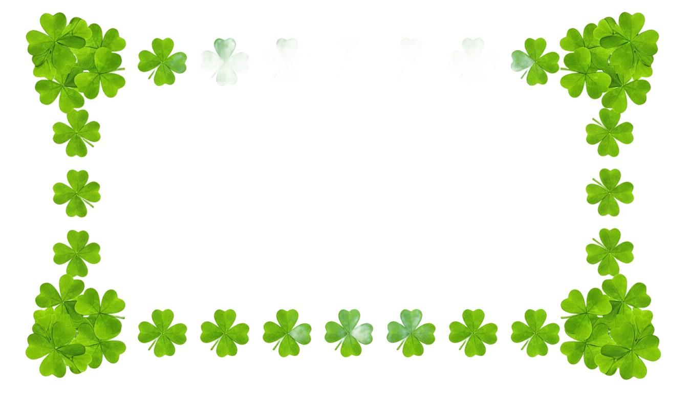 shamrock border png PNG transparent background