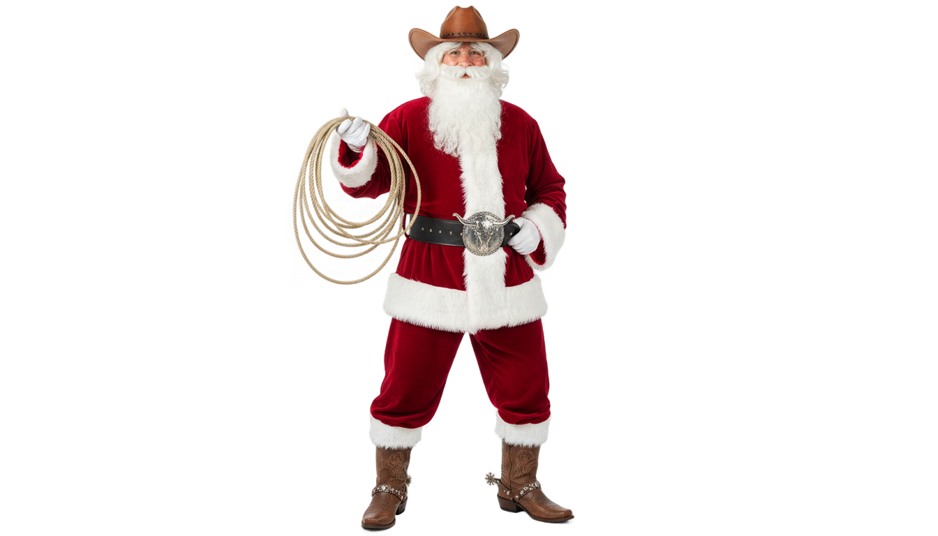 cowboy santa png PNG transparent background
