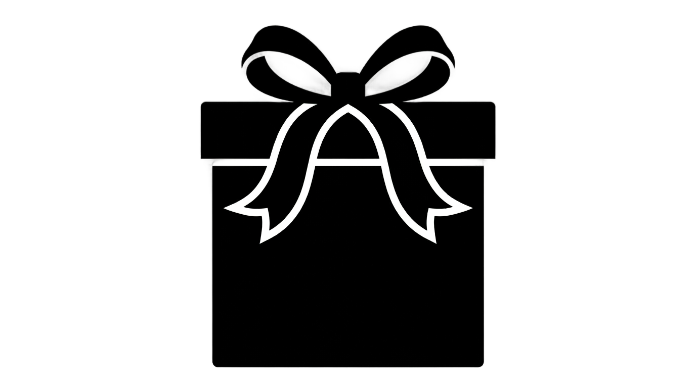 gift box silhouette png PNG transparent background
