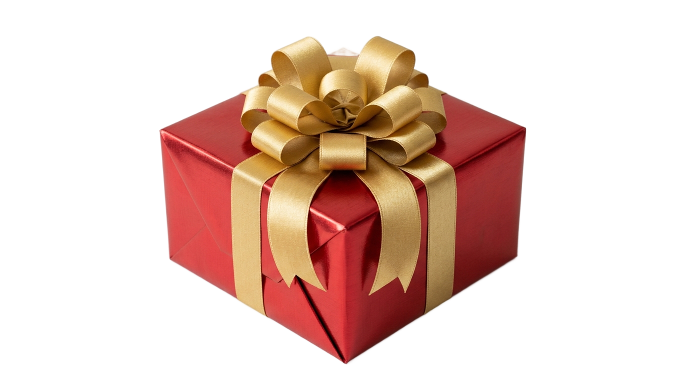 merry christmas gift box png PNG transparent background