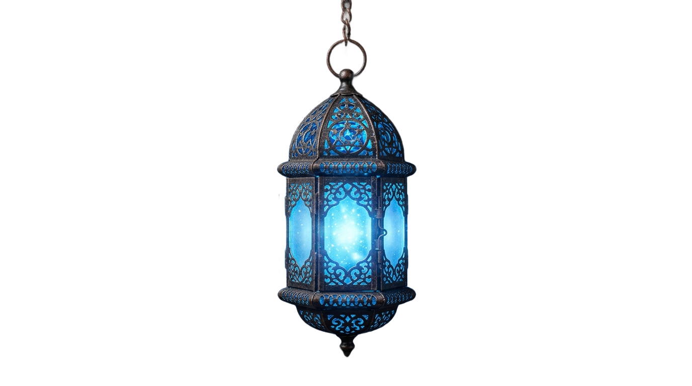 blue lantern png PNG transparent background