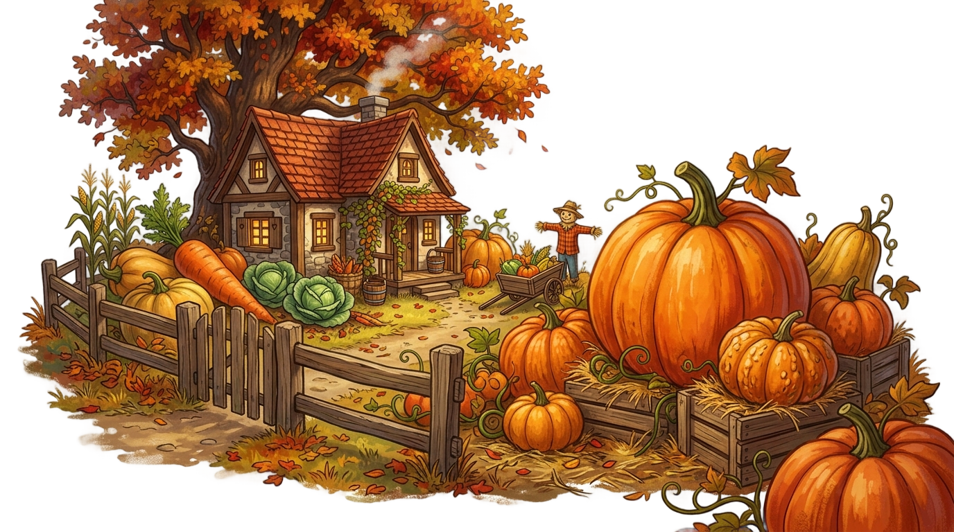 hagrid's pumpkin farm png PNG transparent background