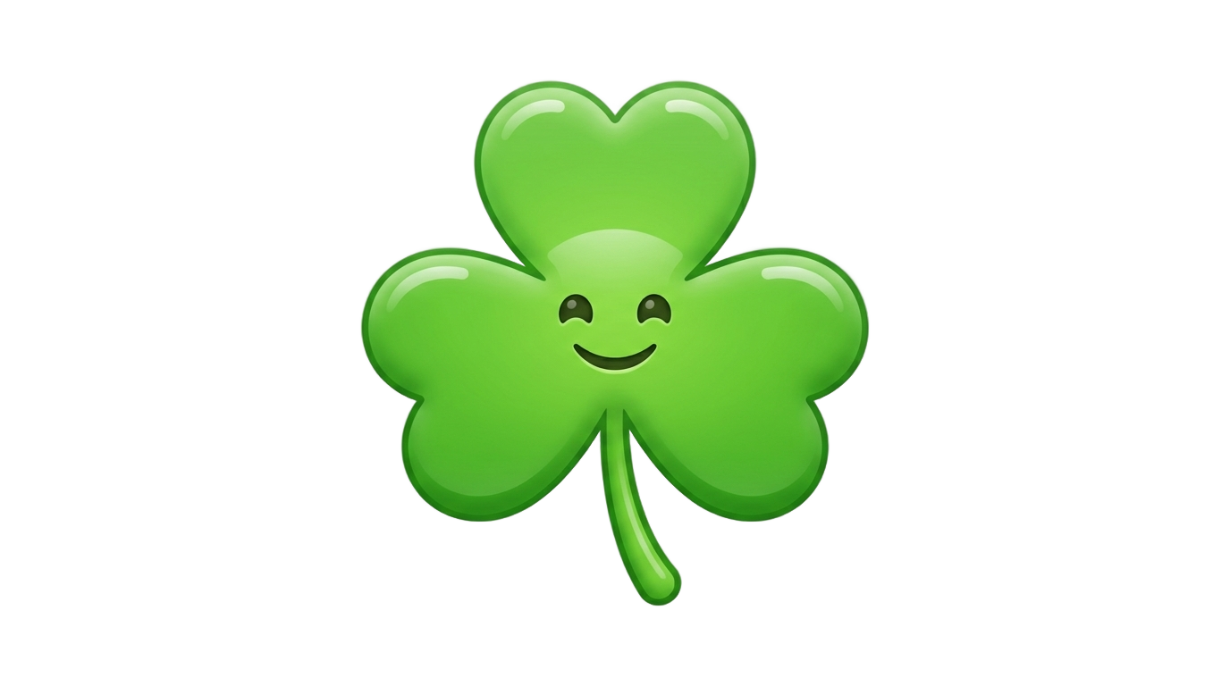 shamrock emoji png PNG transparent background