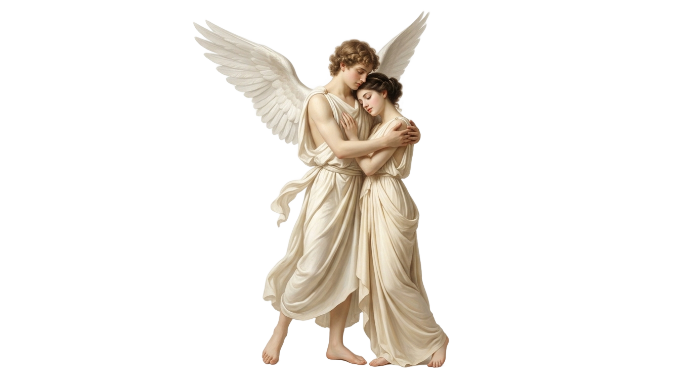 cupid and psyche png PNG transparent background