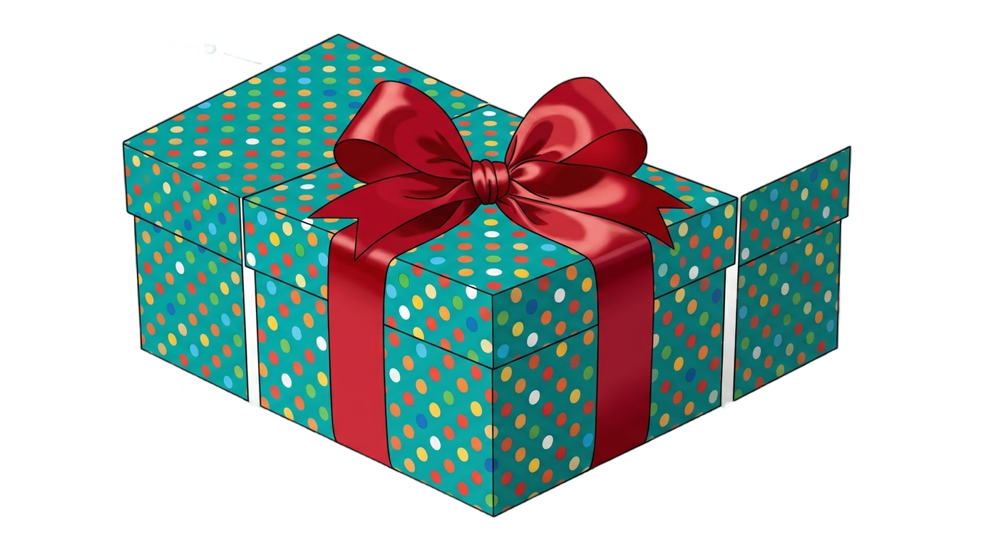 birthday gift box png PNG transparent background