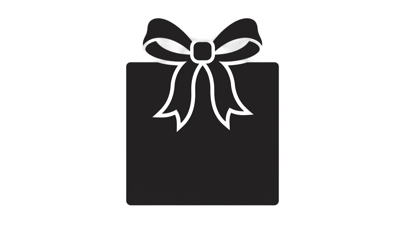 gift box silhouette png PNG transparent background