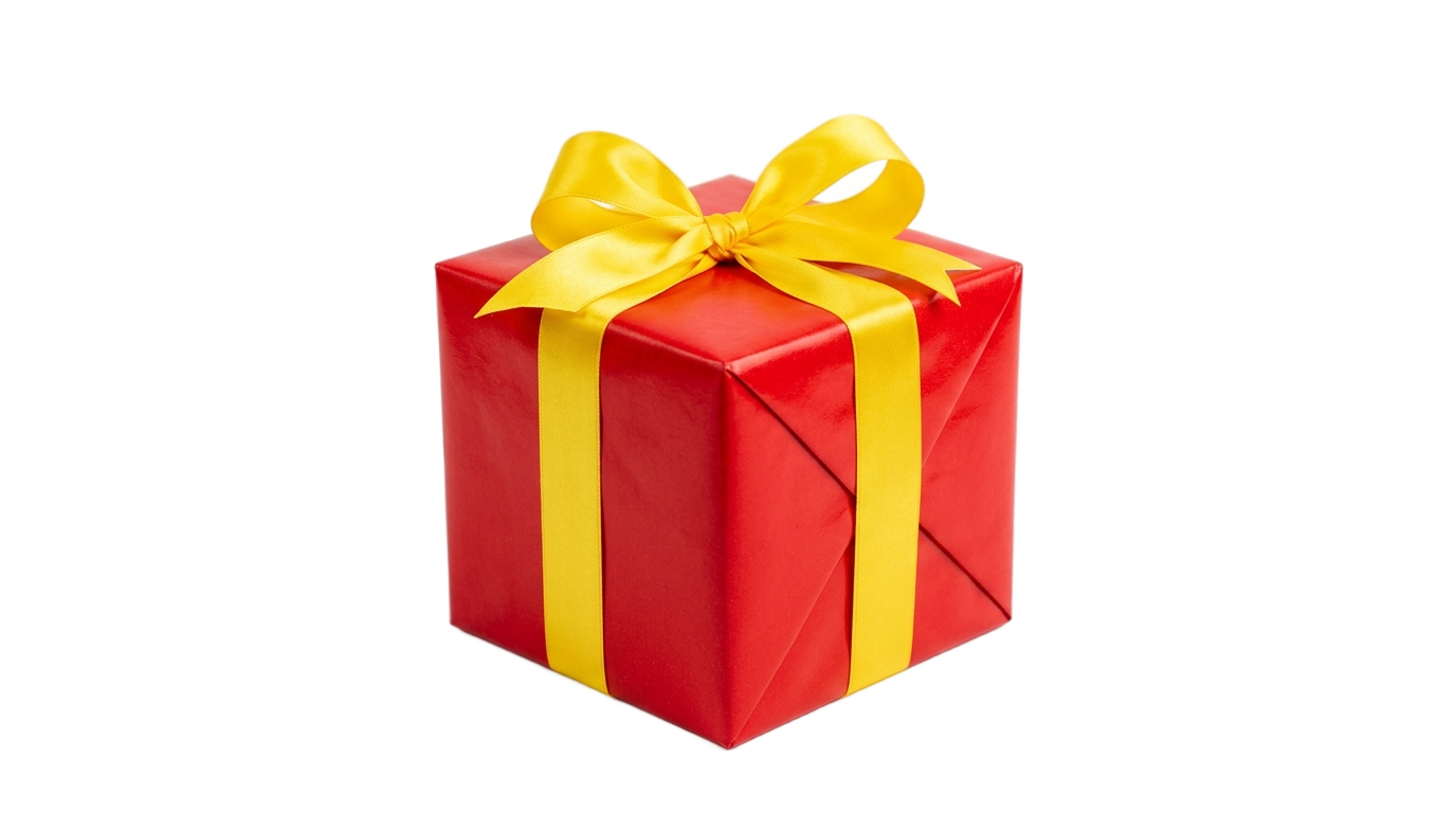 gift box emoji png PNG transparent background