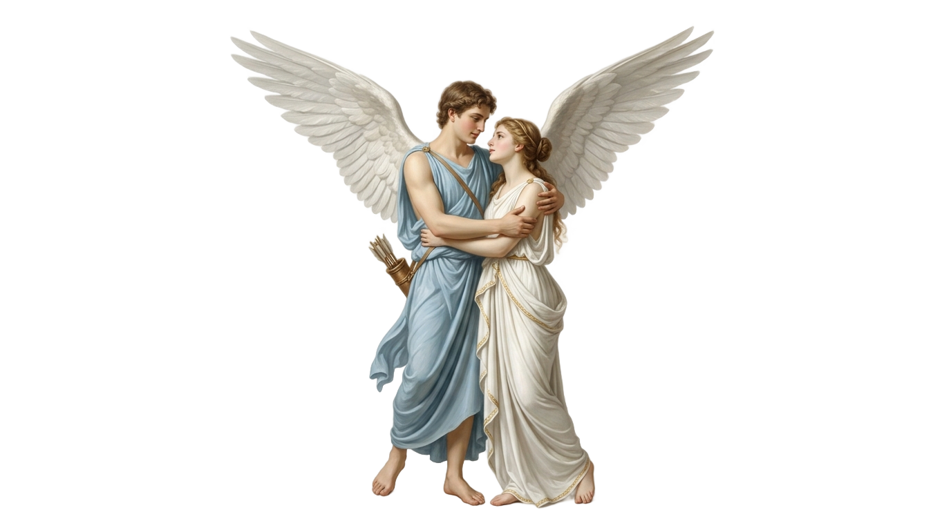 cupid and psyche png PNG transparent background