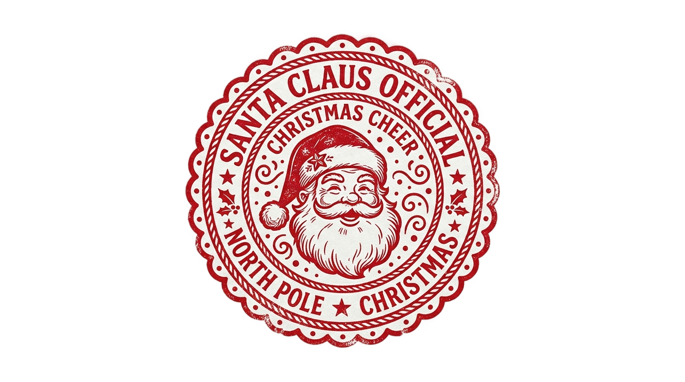 sello de santa claus png PNG transparent background