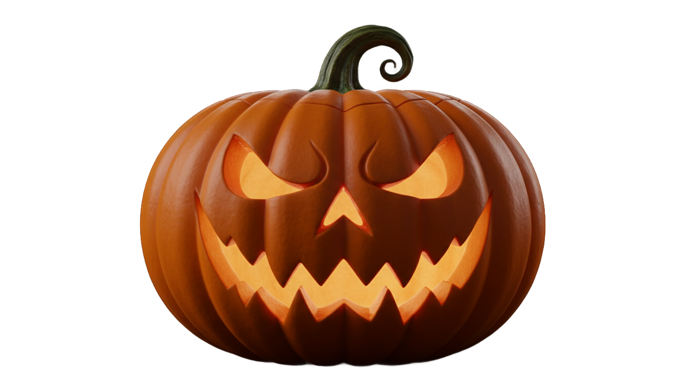 jack o lantern logo png PNG transparent background