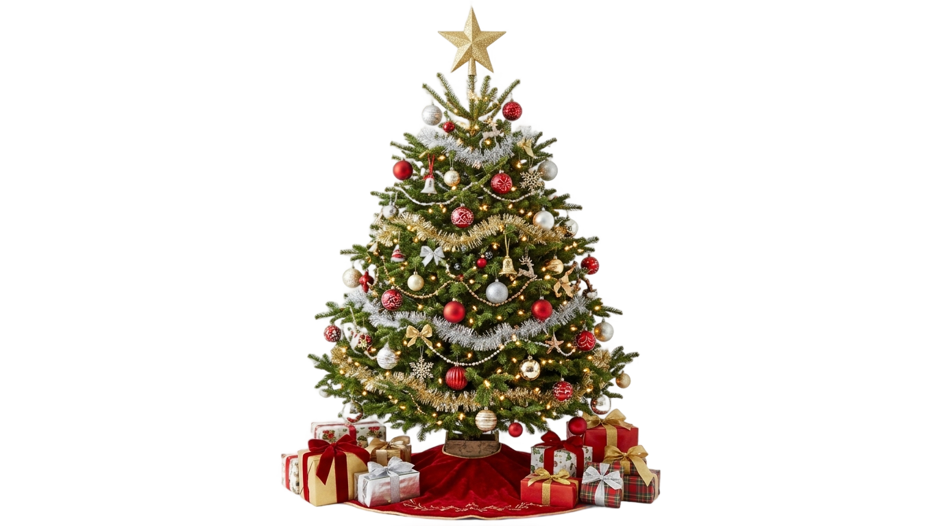 3d christmas tree png PNG transparent background