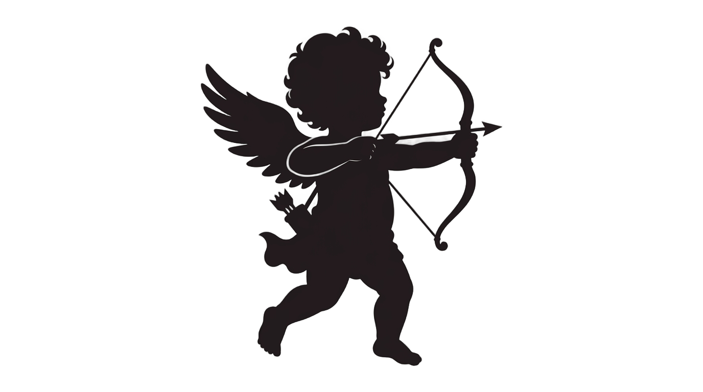 black cupid png PNG transparent background
