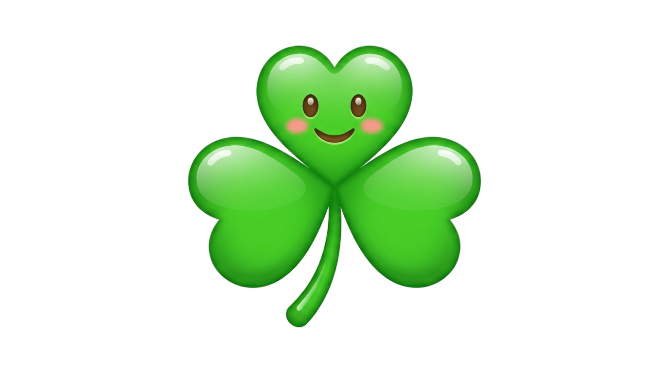 shamrock emoji png PNG transparent background