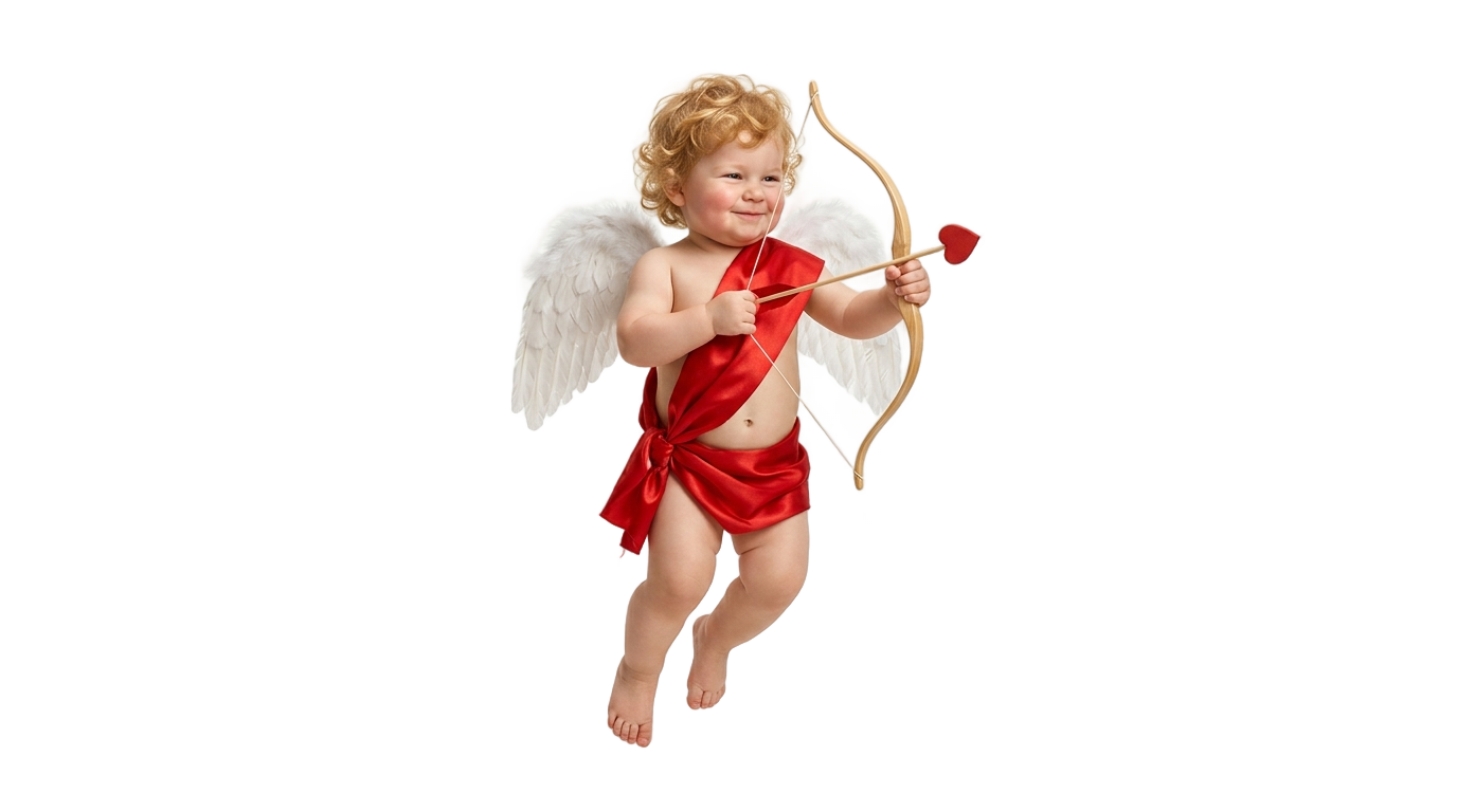 cupid valentines day png PNG transparent background