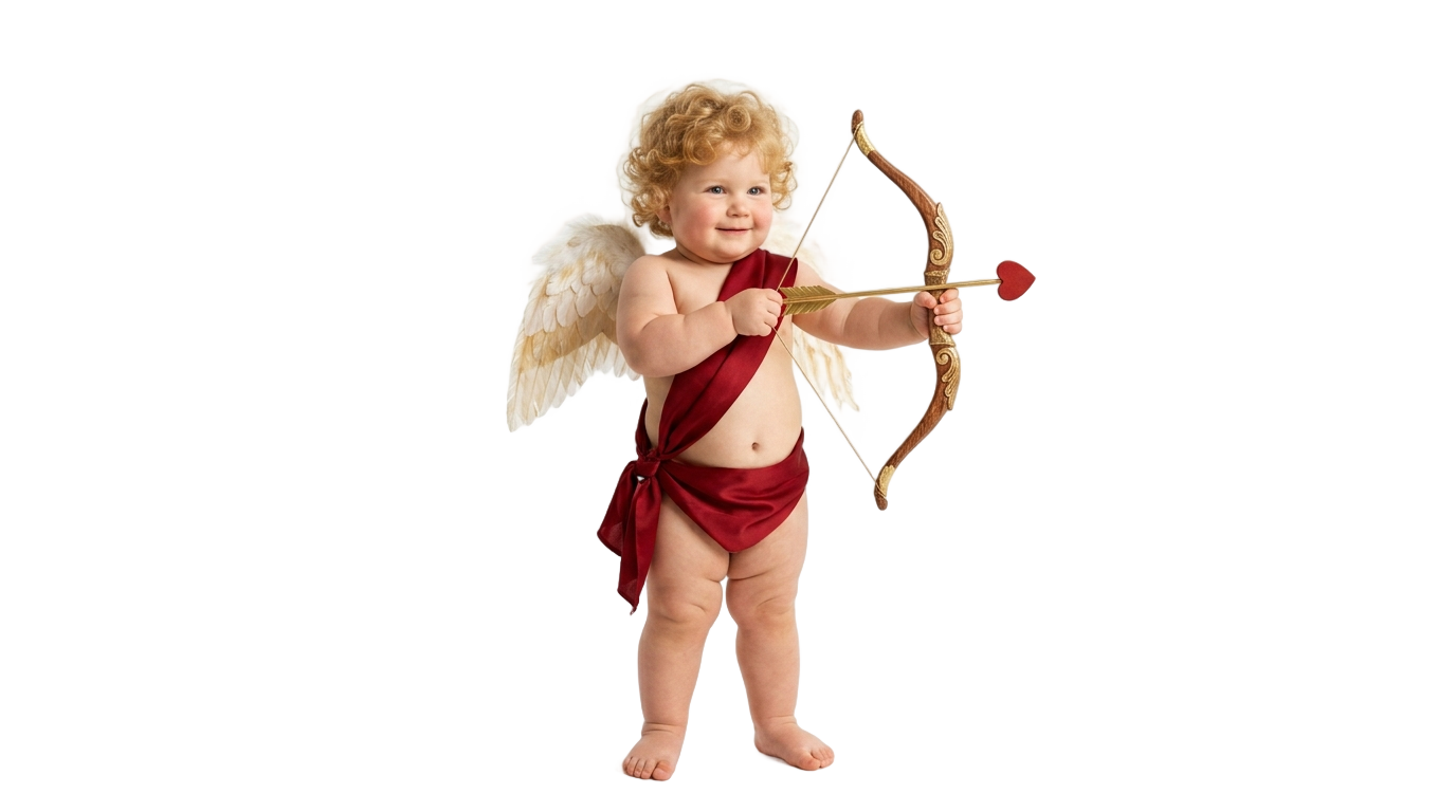 cupid valentines day png PNG transparent background