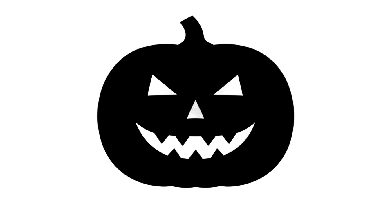 jack o lantern silhouette png PNG transparent background