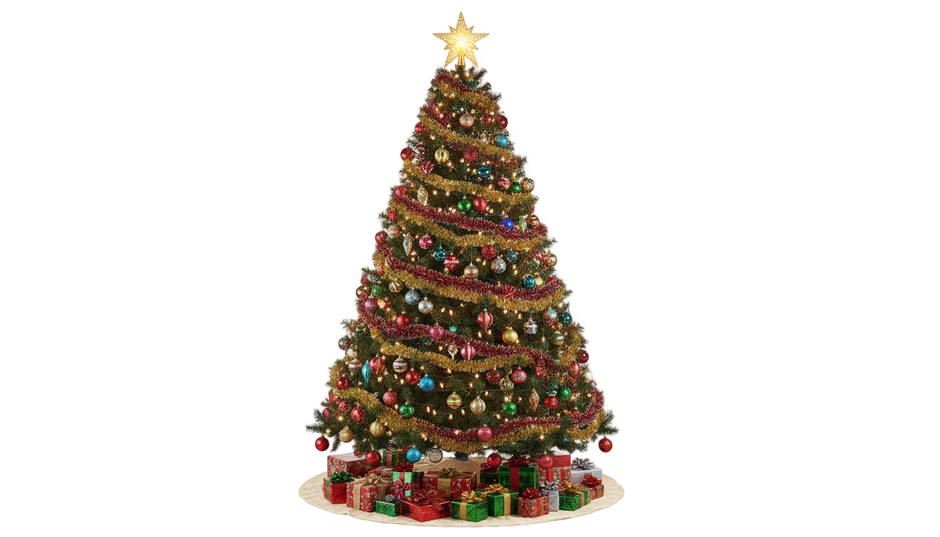 christmas tree png clipart PNG transparent background