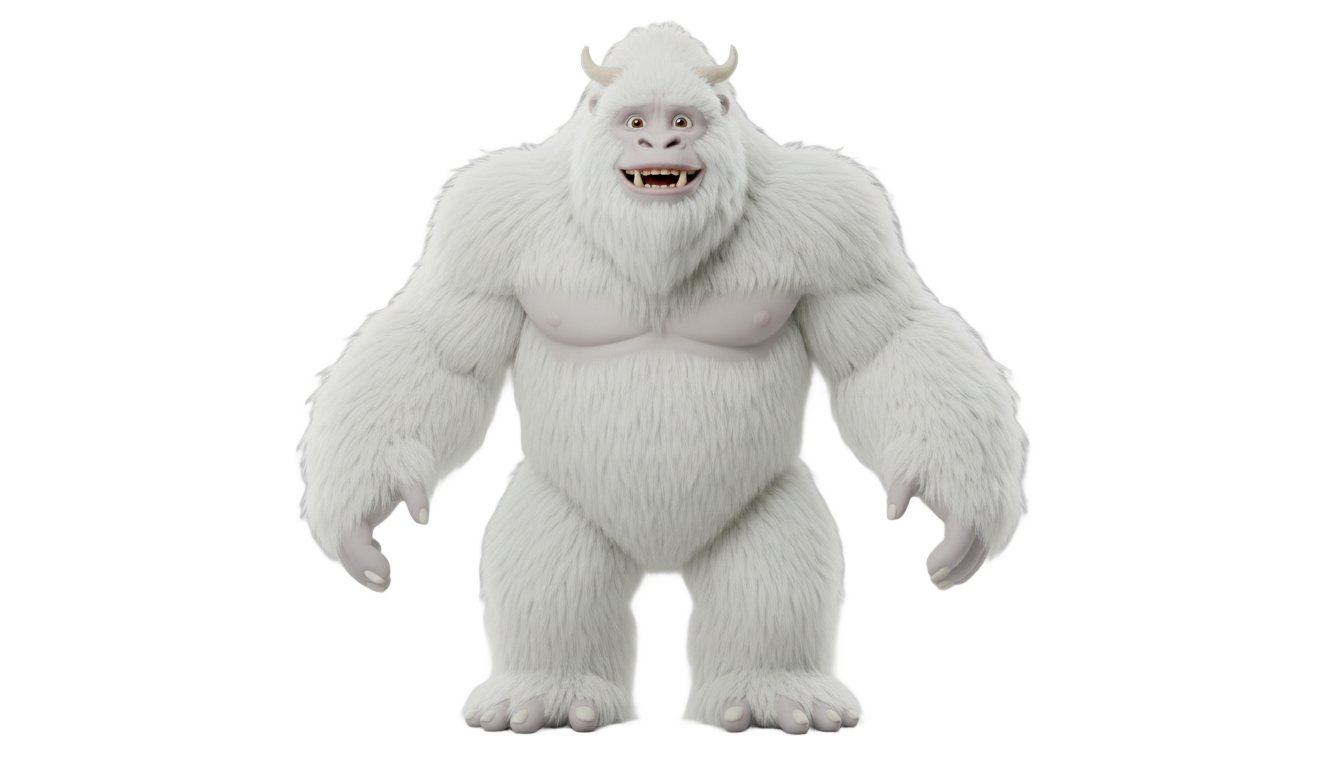 abominable snowman png PNG transparent background